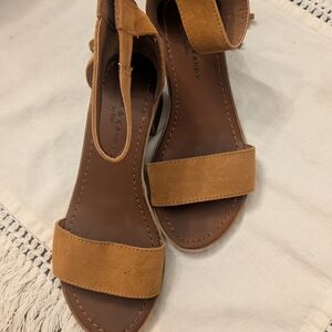 Rock & Candy Tan Suede Sandals